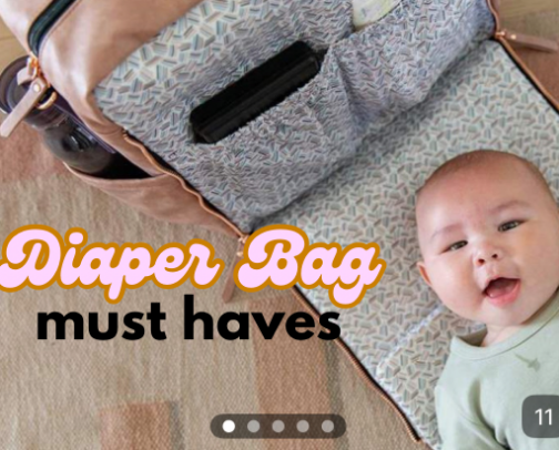 Diaper Bag must-haves cover photo collage