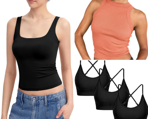 Online clothing top picks cover photo collage