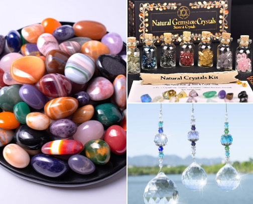 Crystals for Everyday Balance cover photo collage
