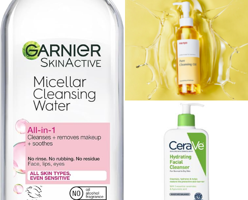 Simple skincare cover photo collage