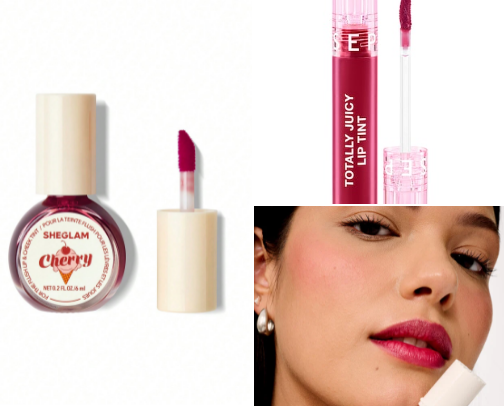 Affordable Lip Tints and Lip Stains. cover photo collage