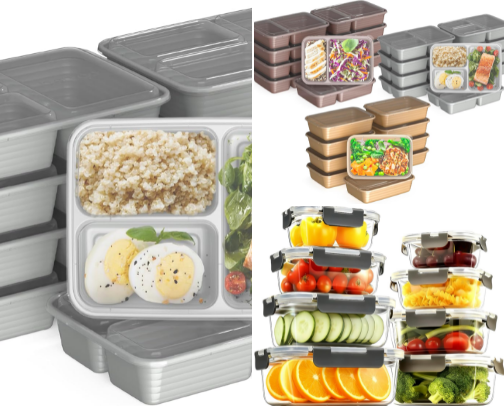 Best Meal Prep Containers for Families I Use & Recommend cover photo collage