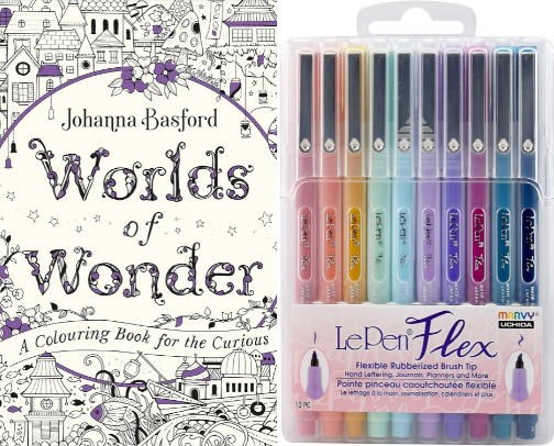 Screen-free Summer Arts & Crafts: THE go-to for a fun, affordable, and really enjoyable craft: adult coloring books! cover photo collage