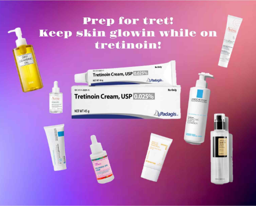Skincare to pair with Tretinoin✨ cover photo collage