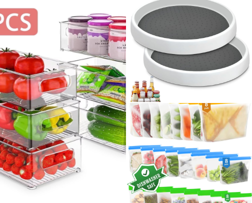 🧊 Fridge Organization Tips & Tricks (Real Mom Edition) cover photo collage