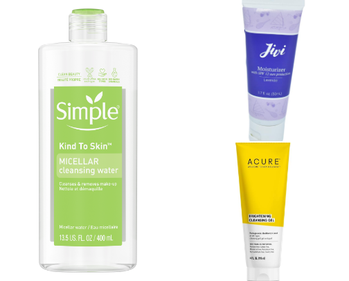 Skincare faves for sensitive skin cover photo collage