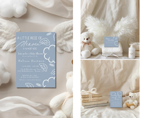 A little piece of Heaven Blue Collection cover photo collage