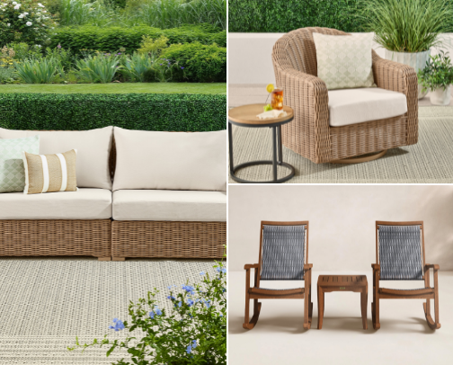 Outdoor area inspiration- for a relaxing retreat on a budget cover photo collage