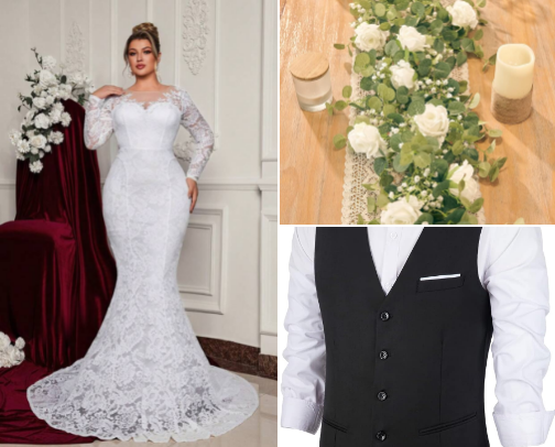 Intimate wedding on a budget (the whole event) cover photo collage