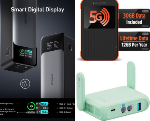 Best eSIMs, portable WiFi, adapters, power banks, chargers, travel routers and VPN services for International Travel cover photo collage