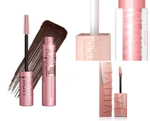 Maybelline makeup cover photo collage