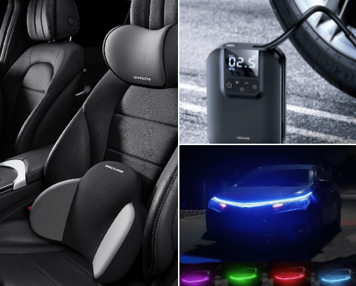 Car Accessories cover photo collage