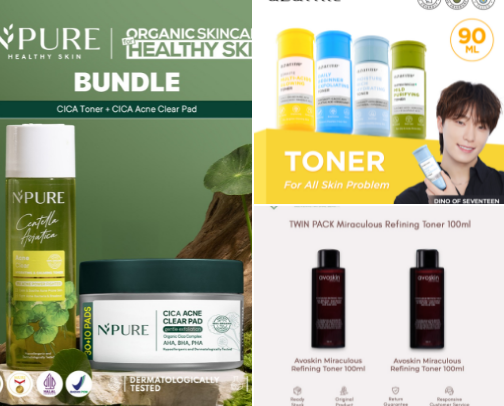 My acne-dry skincare routine 🪞 cover photo collage