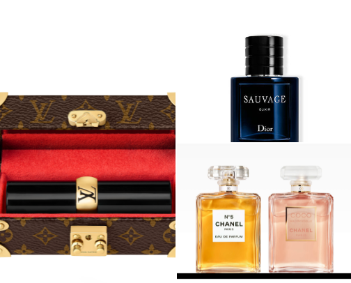 Louis Vuitton and Chanel rec cover photo collage
