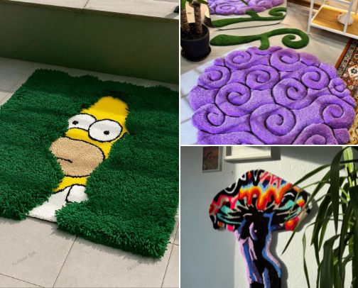 Rug Art cover photo collage