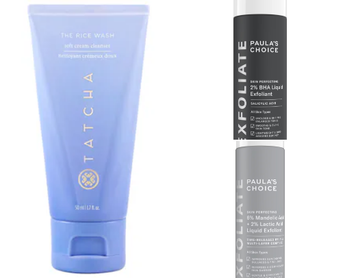 skincare goodies cover photo collage