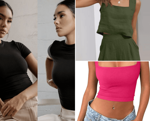 Clothing cover photo collage