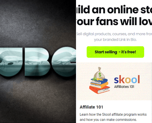 AFFILIATE MARKETING COURSES, STORES AND TIPS! cover photo collage