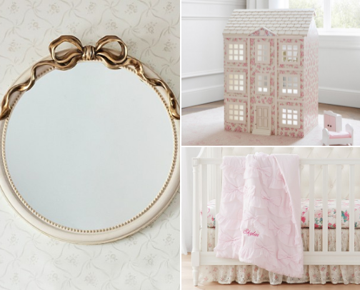 Girlie Bow Pink Nursery Must Haves! cover photo collage