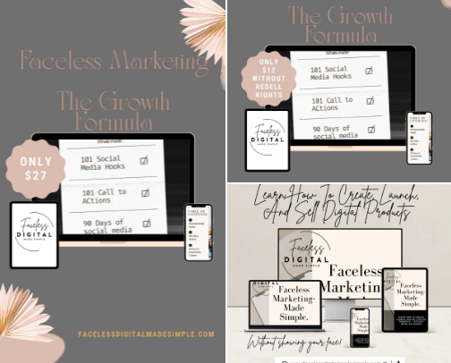 Digital Products - learn how to start on online business cover photo collage