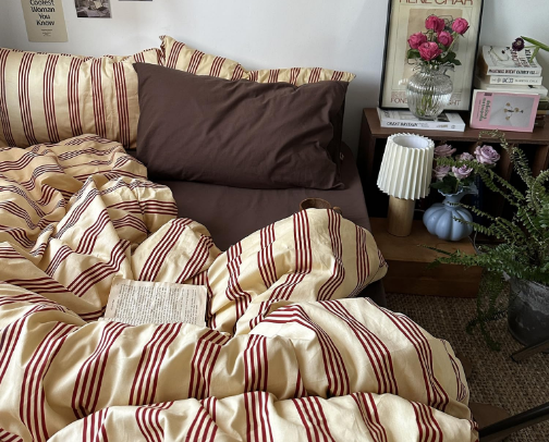 Bedding that made my bedroom feel like a hotel cover photo collage