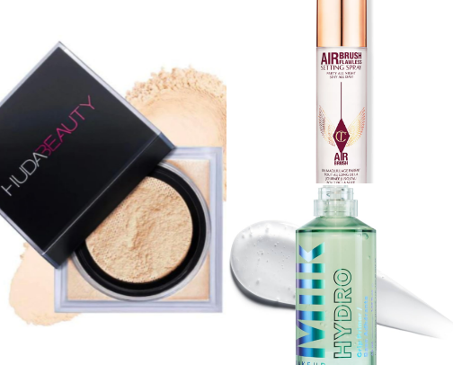 Favourite makeup products 💄 cover photo collage