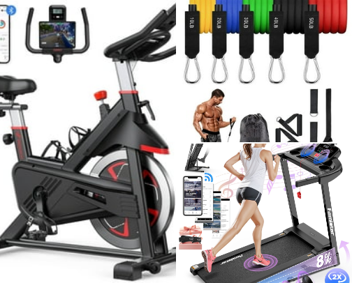 Exercise Equipment cover photo collage