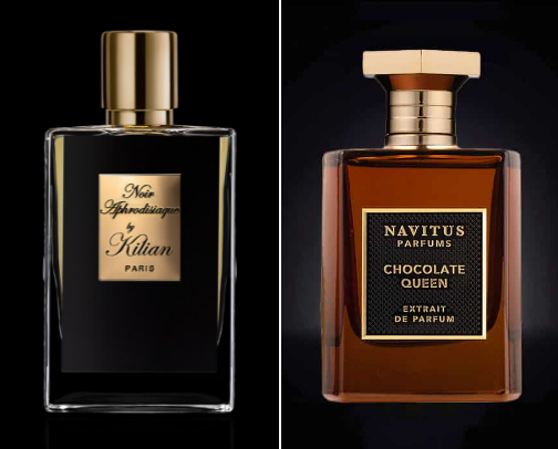 Divine Cacao: The Ultimate Chocolate Perfume Guide cover photo collage