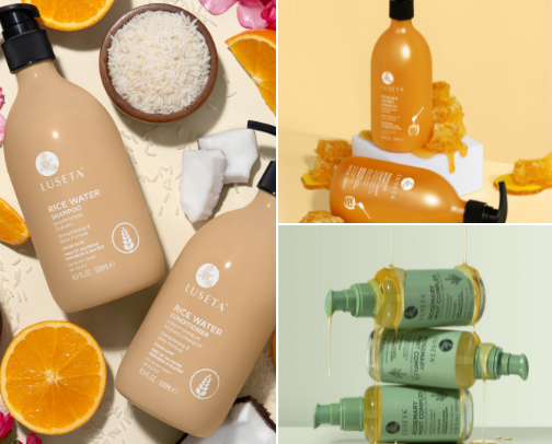 Haircare/body wash cover photo collage