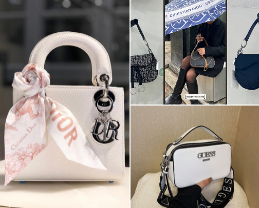 fashion bag cover photo collage