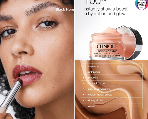 Favorite Clinique products cover photo collage