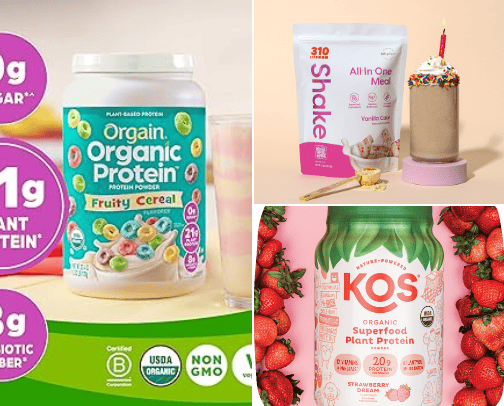 Vegan protein cover photo collage
