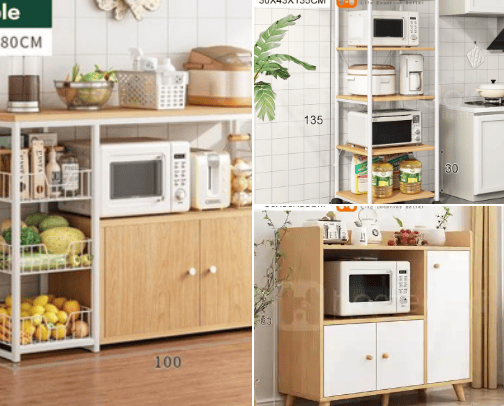 Aesthetic Kitchen Shelves/ Rak Dapur Estetik cover photo collage