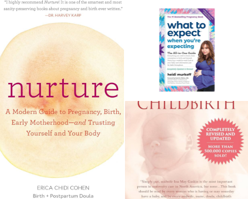 My Top 5 Books to Support Pregnancy cover photo collage