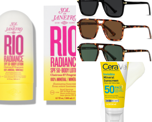 SUN PROTECTION MUST HAVES cover photo collage