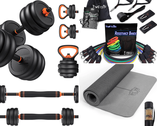 At home workout cover photo collage
