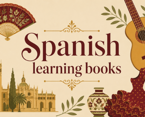Spanish learning books - Libri per imparare lo spagnolo cover photo collage