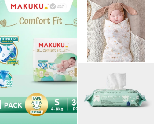 🤍 Newborn Essentials cover photo collage