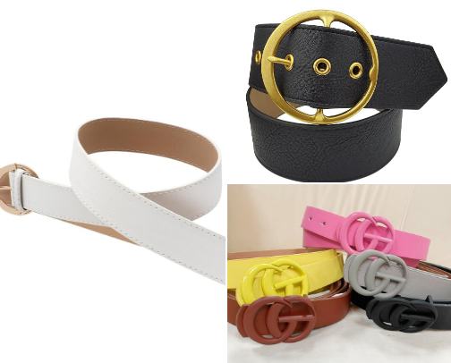 Oversized Statement Belts cover photo collage