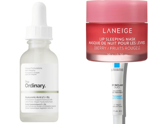 Skincare for glass skin cover photo collage