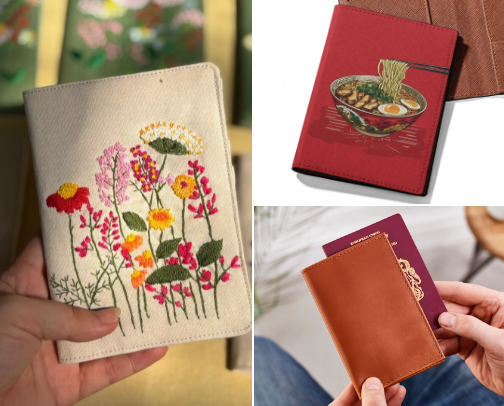 Aesthetic Passport Covers (Cute Travel Essentials) cover photo collage