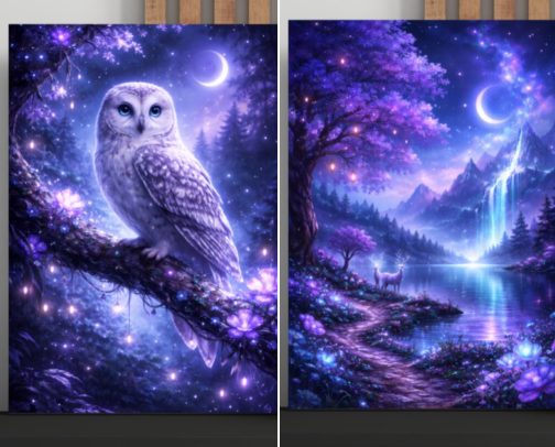 Magical & Whimsical Art Work for Your Space cover photo collage