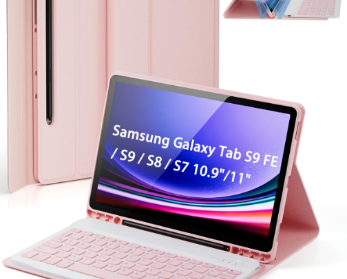 Tablet and accessories cover photo collage