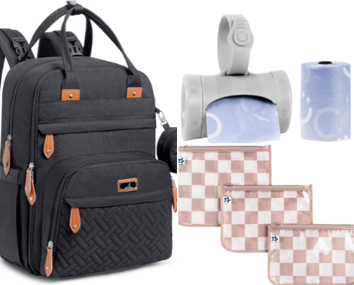 Diaper bag essentials for the mama on the go! cover photo collage
