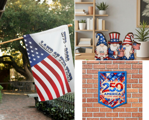 United States Semiquincentennial Party & Event Decor Celebration Items cover photo collage