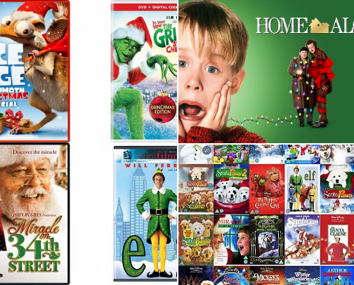 Our Favorite Movies for the holidays! cover photo collage