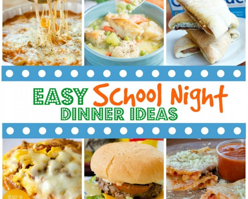 Quick & Easy School Night Dinner Ideas cover photo collage