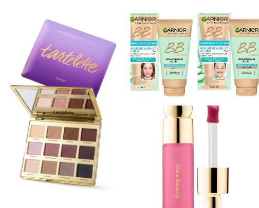 Makeup products cover photo collage