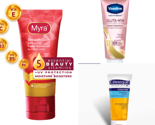 ౨ৎ ⋆｡˚ Skincare products౨ৎ ⋆｡˚ cover photo collage