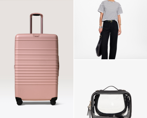 Dubai & Abu Dhabi Packing List for Women: Away, Béis & Calpak Bags, Modest Layers cover photo collage